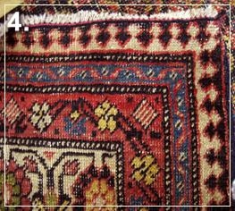 rug repair: rug reweaving step of repairing - step 4